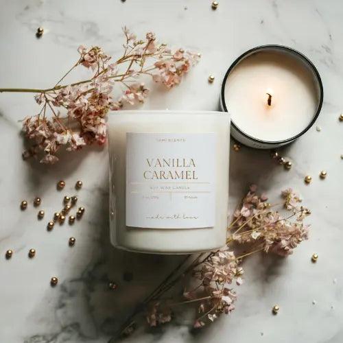 Caramel & Vanilla Soy Candle Tamiscents